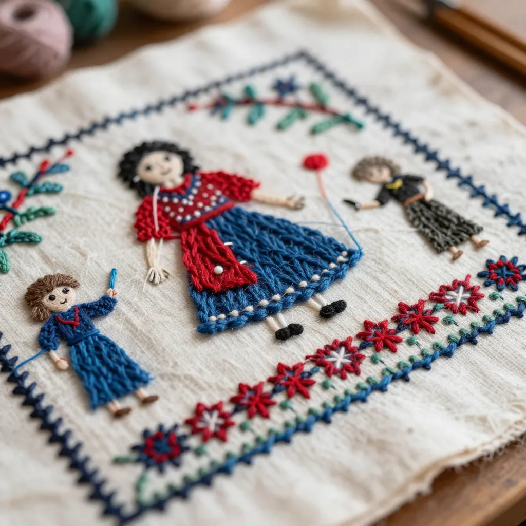 Vintage mittens showing careful preservation techniques